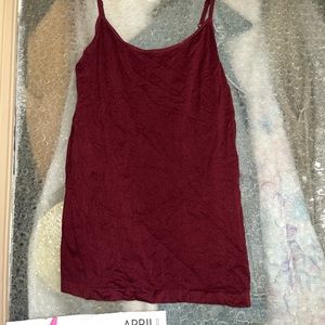 Burgundy tank top